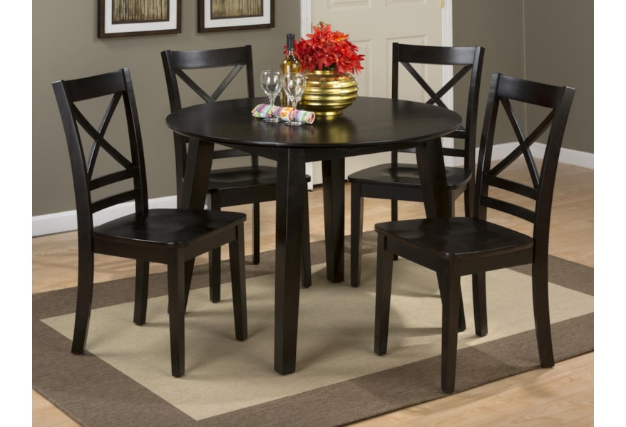 Round Dining Room Table And 4 Chairs - Buy Dining Table Set 5 Piece